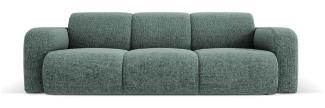 Micadoni Boucle Sofa Molino 3-Sitzer Chenille Petrol