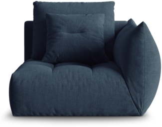 Micadoni Eckmodul Bloom Rechts Strukturierter Stoff City Dunkelblau