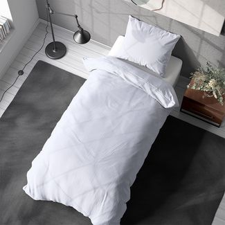 Visaggio Bettwäsche Baumwolle Uni Bettbezug Set Einfarbig 135x200, 155x220, Renforcé, 2 teilig, 100% Baumwolle mit Reißverschluss, moderne Bettbezug Set