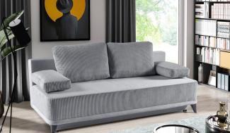 WERK2 Schlafsofa Rosso, 2-Sitzer Sofa und Schlafcouch mit Federkern & Bettkasten