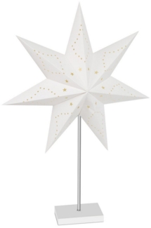Clanmacy LED Stern LED Weihnachtsstern mit Standfuß Papierstern Adventsstern Warmweiß