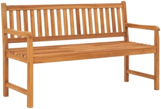 vidaXL 3-Sitzer Gartenbank mit Tisch 150 cm Massivholz Teak 49361