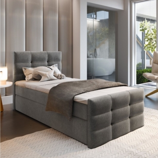 Masseno Boxbett AMON 90x200 cm mit Bonell Matratze und Topper