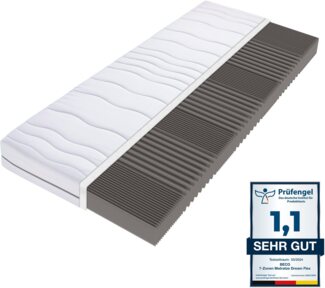 Komfortschaummatratze Matratze Dream Flex, 7-Zonen, 18 cm hoch, Feiner, hygienischer Mikrofaser-Bezug, 180x200 cm