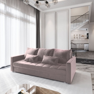 Masseno Sofa SIRO mit Schlaffunktion, Schlafsofa, Couch mit Bettkasten