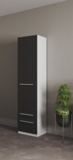 priess Kleiderschrank Schrank Garderobe Wäscheschrank Barcelona in 5 Breiten viel Stauraum, geräumige Schubkästen, mit Spiegel, MADE IN GERMANY