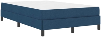 vidaXL Boxspringbett mit Matratze Blau 120 x 200 cm Stoff 3398485