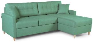 Ecksofa Schlafsofa MOLDE Stoff (KRONOS) Ottomane Rechts