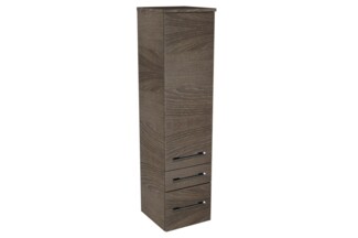 Lanzet Midischrank 30 cm, rechts, Dunkelbraun