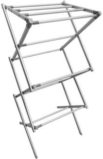 mDesign Turmwäscheständer Wäscheständer Standtrockner Metall Silber/Grau