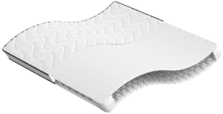 vidaXL Matratze Bonnell-Federkern Mittel 200x200 cm 3206409