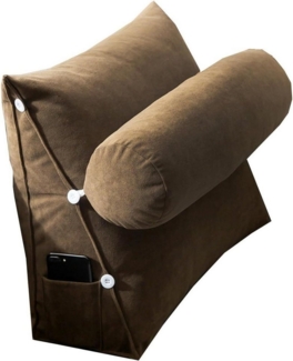 Coonoor Rückenkissen Keilkissen Dreieckiges Lesekissen Kissen mit Verstellbarer Nacken, Rückenstütze Rückenlehnenkissen für Sofa Bett Kopfteil