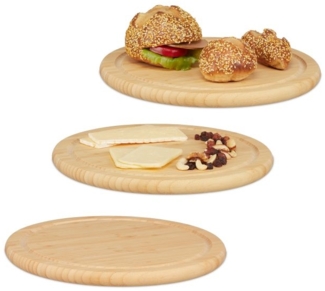 Bambus Frühstückbrettchen 3er Set
