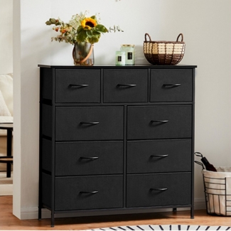 DUMOS Schubkastenkommode Kommode mit Stoffschubladen Stauraumschrank Schubladenschrank (Schubladenkommode), Mit 4, 5, 7, 8, 9 Schubladen