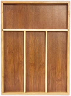 Besteckkasten 4 Fächer Bambus 10018886