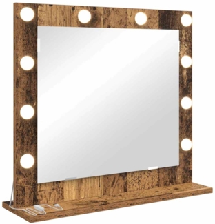 vidaXL Kosmetikspiegel Altholz 60 x 55 x 18 cm Holzwerkstoff und Glas 868291