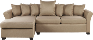 Ecksofa Polsterbezug rechtsseitig VIKNA Beige