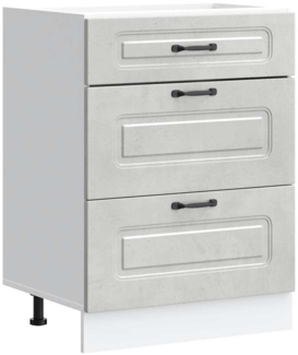 vidaXL Küchenunterschrank Kalmar Betongrau Holzwerkstoff 854283