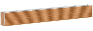 vidaXL Hochbeet Hellbraun 582 x 50 x 68 cm Verzinkter Stahl 42017357