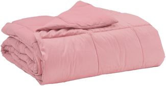 vidaXL Sommerdecke Gepolstert Rosa 220 x 260 cm Mikrofaser 42025951