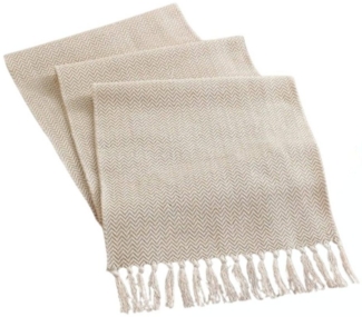 Blusmart Tischläufer Rechteckige Häkelspitze Tischdecken (Tischläufer Modern Beige, Beige im nordischen Stil, mehrere Größen erhältlich), Als Tischdekoration geeignet