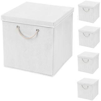 StickandShine Faltbox 5 Stück 30x30 cm perfekt für KALLAX – 19 trendige Farben zur Auswahl