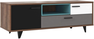 Lowboard TV-Kommode RAVEN 1 Tür 2 Schubladen Gerätefach von Forte