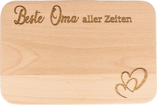 Spruchreif® Frühstücksbrett · Frühstücksbrettchen aus Holz mit Gravur · Geschenk für Großeltern