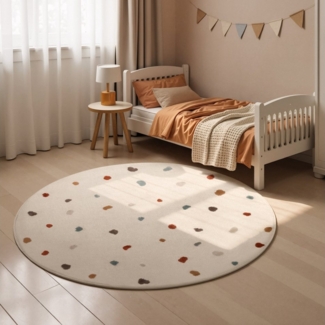 HANSE Home Kinderteppich Funny Dots, rechteckig, Höhe: 8 mm, Spielteppich, Kinderzimmer, Kurzflor, Spielunterlage, auch in rund