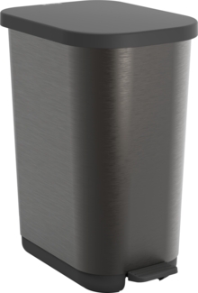 Rotho Treteimer Ribo 35 L schwarz Mülleimer