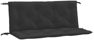 vidaXL Gartenbank-Auflagen 2 Stk. Schwarz 120x50x7 cm Oxford-Gewebe 361685