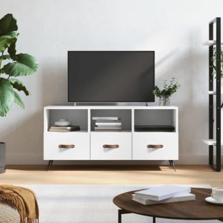 vidaXL TV-Schrank Weiß 102x36x50 cm Holzwerkstoff 829004
