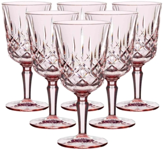 Nachtmann Noblesse Colors Cocktail- / Weinglas 355 ml 6er Set - Rosé - DS