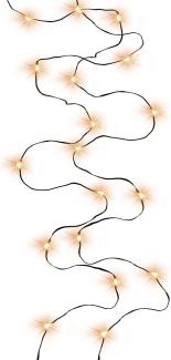 TrendLine LED-Lichterkette Micro Innen 45 cm warmweiß-grün mit Timer