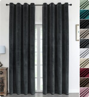 Beautex Verdunkelungsvorhang Samt Vorhang Ösen Gardine Velvet blickdicht abdunkelnd, Ösen (1 St), abdunkelnd