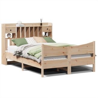 vidaXL Massivholzbett ohne Matratze 140x200 cm Kiefernholz 3323377