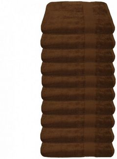 Julie Julsen Gästehandtücher 10-Gästehandtücher-Schokobraun-Gästetuch 30 x 50 cm, Baumwolle (10-St)