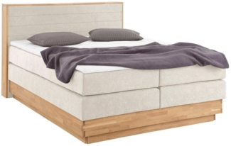 Home affaire Boxspringbett Cavan, Eiche, inkl. Bettkasten & Topper, verschiedene Härtegrade (auch H4)