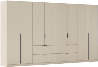 OTTO home Drehtürenschrank Kleiderschrank Schrank Garderobe AGORDO mit Dekor- oder Hochglanzfront (in zwei Griff-Farben, Breiten 91-360 cm) mit Außenschubkästen, in 7 Breiten und 2 Höhen MADE IN GERMANY