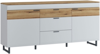 Sideboard LIV'IN Torano , Holzwerkstoff , Grau, Holzfarben , 183 x 86 x 41 cm