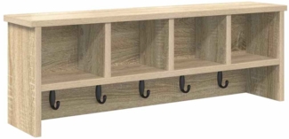 vidaXL Wandmontierter Kleiderständer Sonoma Eiche 75 x 16 x 26 cm 874317