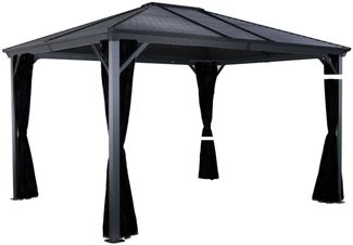 Sojag 'Ventura 1014' Pavillon, Aluminium Basaltgrau, 296 x 423 x 261 cm