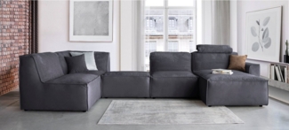 RAUM. ID Wohnlandschaft Modulid U-Form, 7 Teile, Module einzeln für individuelle Zusammenstellung, in Cord