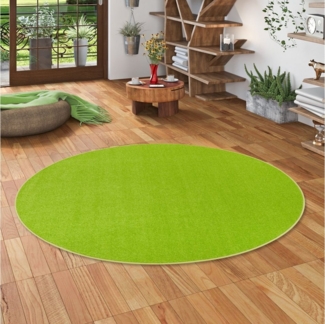 Snapstyle Veloursteppich Trend Velours Teppich Joy Rund, Rund, Höhe: 5 mm
