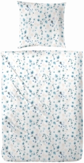 Westminster Bettwäsche Mikrofaser Blumen blau 135 x 200 cm