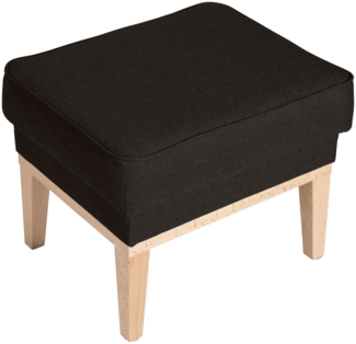 Hocker Kagami Bezug Flachgewebe Buche natur / schoko 21172
