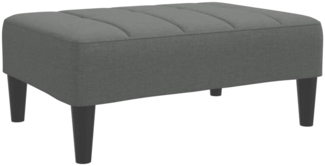 vidaXL Fußhocker Dunkelgrau 77x55x31 cm Stoff 4007381