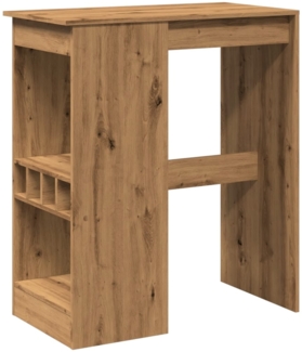 vidaXL Bartisch mit Regal Artisan-Eiche 90x47,5x103,5 cm Holzwerkstoff 854345