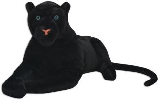 vidaXL Panther Kuscheltier Plüsch Schwarz XXL 80166