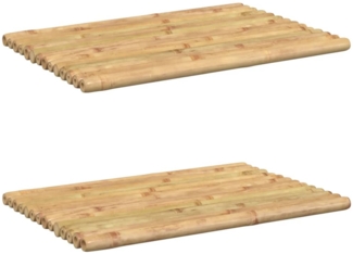 vidaXL Badematten 2 Stk. 50x35 cm Bambus 366456